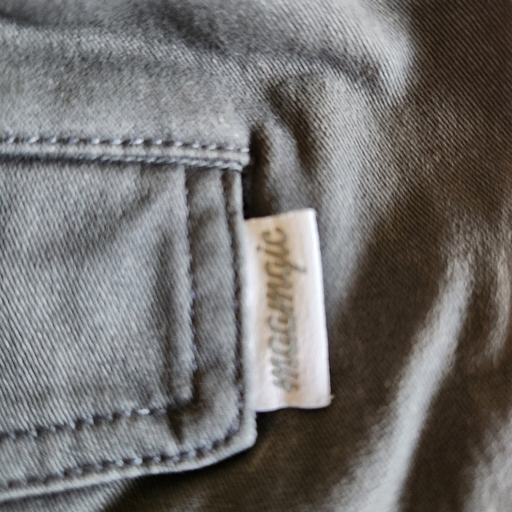 Maagic 5.5 Inch Cotton Casual Wear Shorts In Slate Grey. Mens Size 30 - Picture 2 of 6